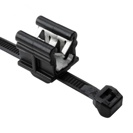 Hellermanntyton CABLE TIE & EDGE CLIP 50LB, 8.0", BLK, 500/PK ROHS, PK 500 156-00872